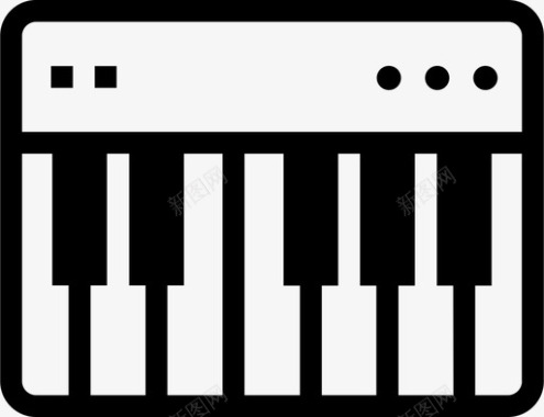 键盘控制dj混音器图标图标