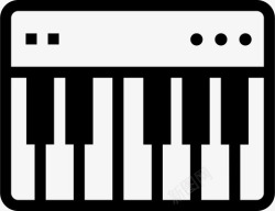 DJ键盘键盘控制dj混音器图标高清图片