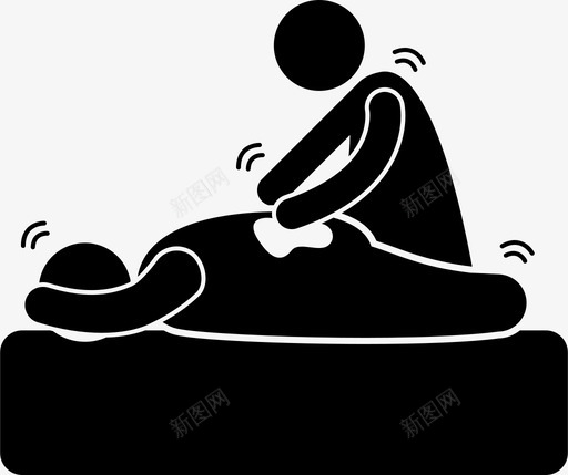 胖女人减肥按摩美容减肥图标svg_新图网 https://ixintu.com spa 减肥 治疗 治疗师 美容 胖女人减肥按摩 超重