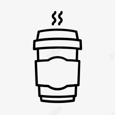 咖啡师咖啡杯子图标图标
