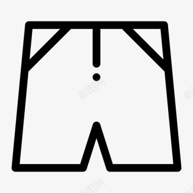 短裤布料裤子图标图标