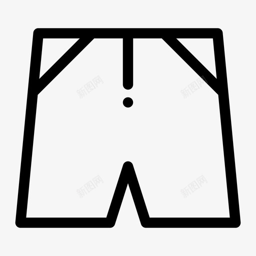 短裤布料裤子图标svg_新图网 https://ixintu.com 布料 短裤 素色短裤 裤子 训练裤