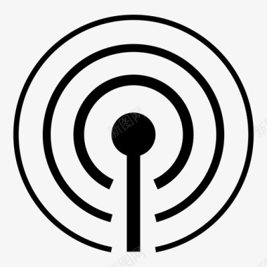 收音机广播连接图标图标