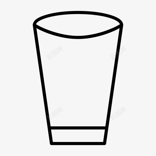 玻璃杯饮料水图标svg_新图网 https://ixintu.com 水 玻璃杯 饮料