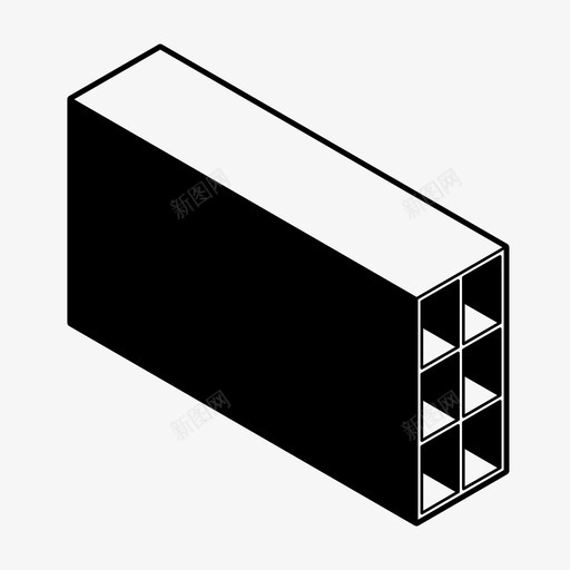 砖建筑陶瓷块图标svg_新图网 https://ixintu.com 墙 建筑 砖 陶瓷块