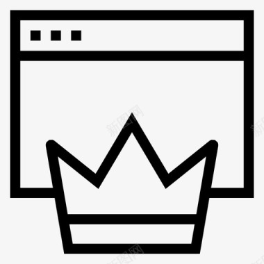 皇冠奖励浏览器图标图标
