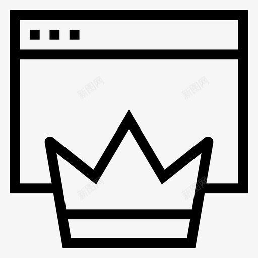 皇冠奖励浏览器图标svg_新图网 https://ixintu.com 国王 奖励 搜索引擎优化营销线图标 浏览器 皇冠 皇后 皇家