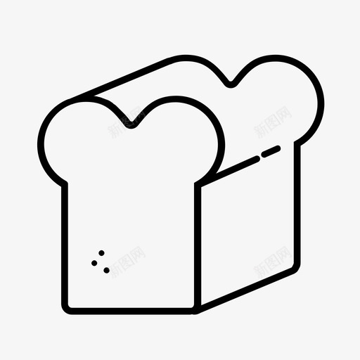 面包碳水化合物食物图标svg_新图网 https://ixintu.com 小麦 碳水化合物 面包 食物