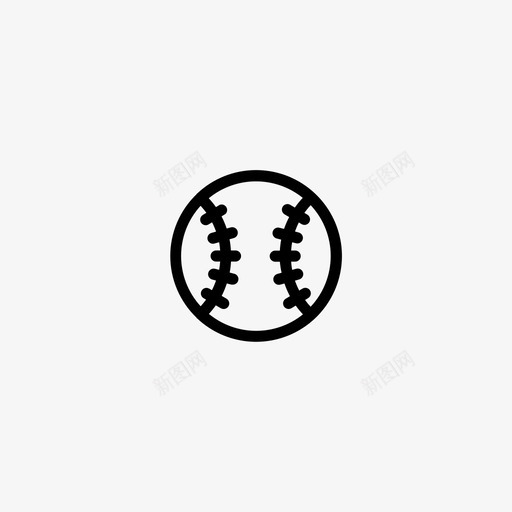 棒球小棒球垒球图标svg_新图网 https://ixintu.com 垒球 小棒球 棒球 运动