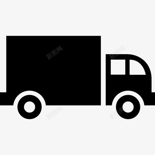 送货车包裹运输图标svg_新图网 https://ixintu.com 包裹 电子商务 运输 送货车