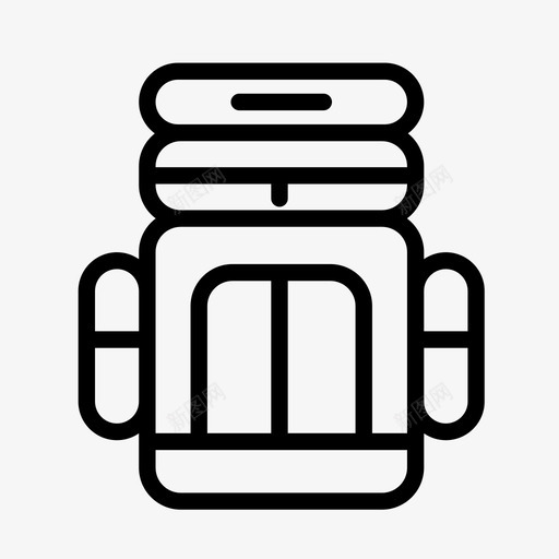 背包探险行李图标svg_新图网 https://ixintu.com 包 探险 旅行 旅行包 背包 行李
