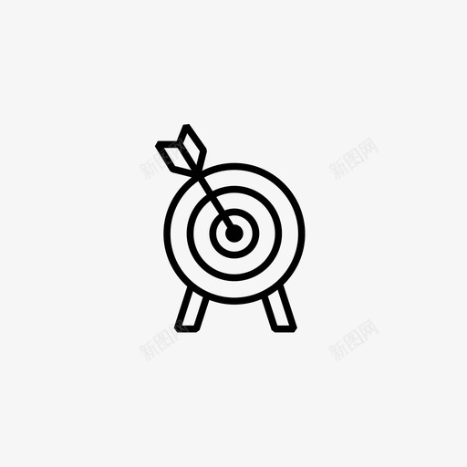 瞄准箭靶心图标svg_新图网 https://ixintu.com 瞄准 箭 靶心