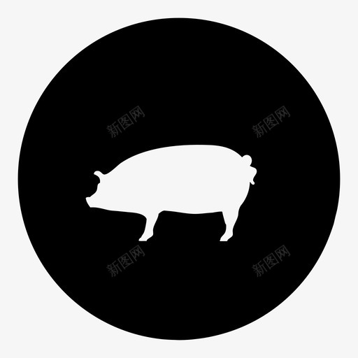 猪动物宠物图标svg_新图网 https://ixintu.com 动物 宠物 猪