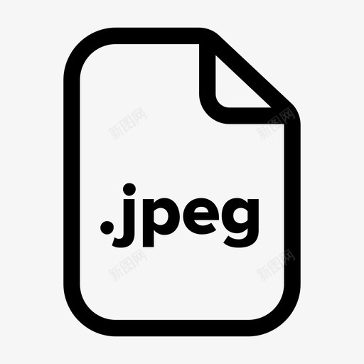 jpeg文件文档扩展名图标svg_新图网 https://ixintu.com jpeg文件 扩展名 文件 文档 格式