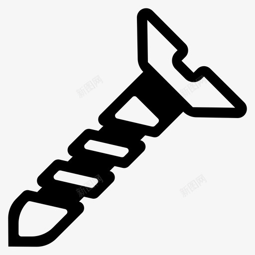 螺丝工地电动螺丝刀图标svg_新图网 https://ixintu.com 家庭作业 工地 电动螺丝刀 螺丝 螺丝收集