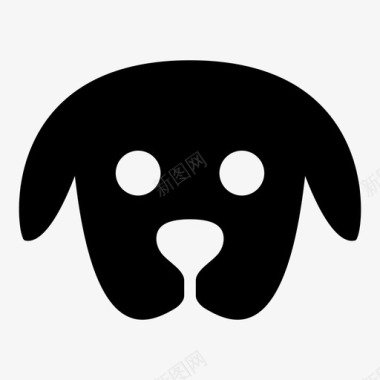 狗头脸宠物图标图标