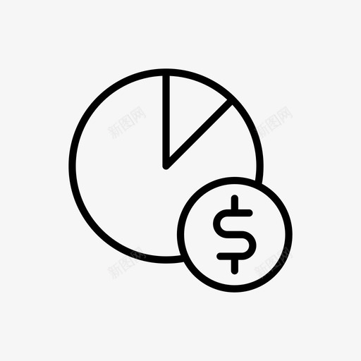 销售数字货币美元图标svg_新图网 https://ixintu.com 图表 美元 货币 销售数字