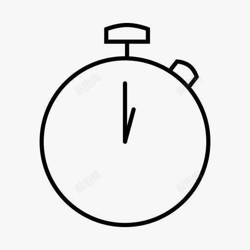 秒表计时时钟和时间图标svg_新图网 https://ixintu.com 时钟和时间 秒表 计时