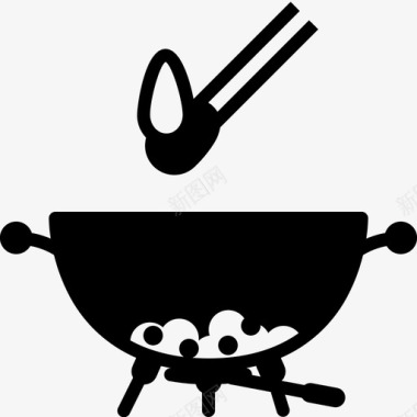 烤架点火火火焰图标图标