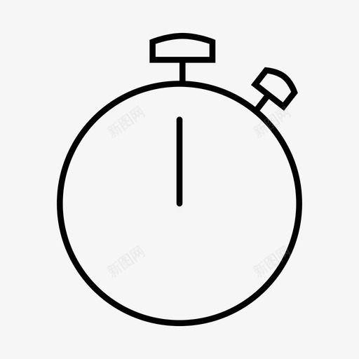 秒表时钟时间图标svg_新图网 https://ixintu.com 时光倒流 时钟 时钟和时间 时间 时间重置 秒表