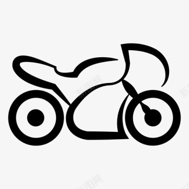摩托车自行车发动机图标图标