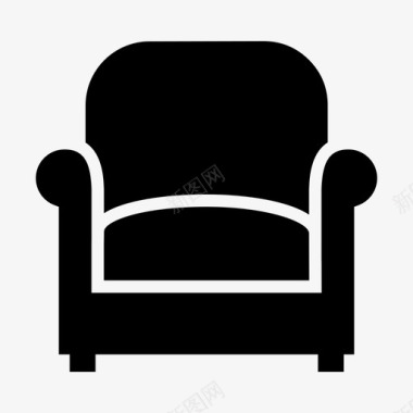 扶手椅家具客厅图标图标