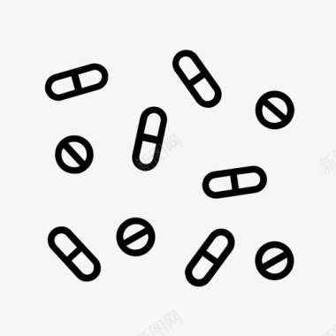 药片药物健康图标图标