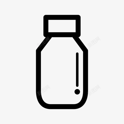 瓶子药品药丸图标svg_新图网 https://ixintu.com 包装 瓶子 糖浆 药丸 药品 药瓶