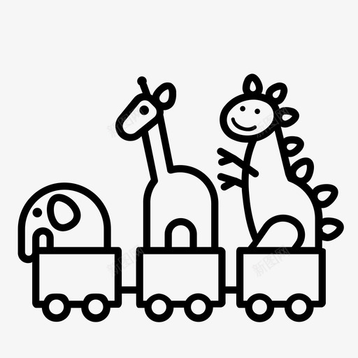 玩具孩子孩子玩具图标svg_新图网 https://ixintu.com 孩子 孩子玩具 火车 玩具