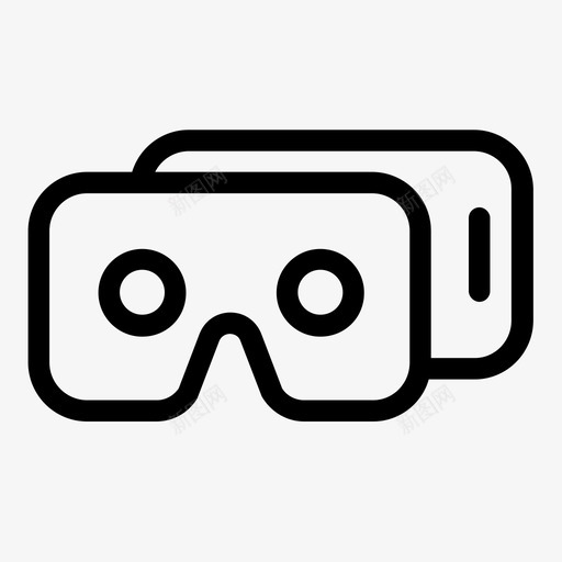 vr耳机纸板虚拟现实图标svg_新图网 https://ixintu.com vr耳机 纸板 虚拟现实
