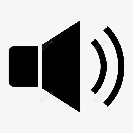 扬声器扩音器音乐图标svg_新图网 https://ixintu.com 声音 手机 扩音器 扬声器 音乐 音量