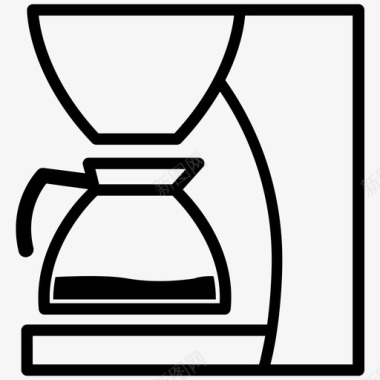 咖啡机咖啡馆餐厅图标图标