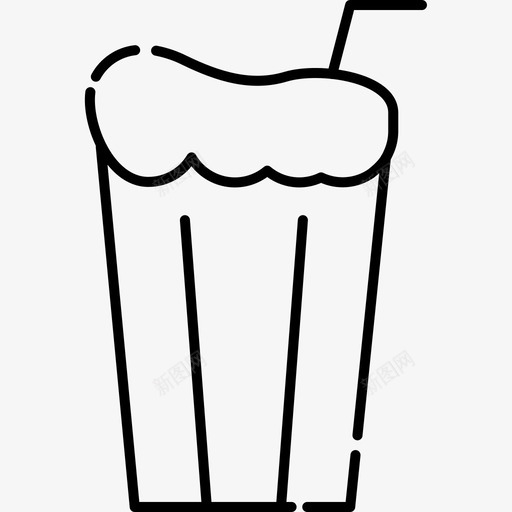 冷饮冰咖啡配料图标svg_新图网 https://ixintu.com 冰咖啡 冷饮 咖啡店 配料