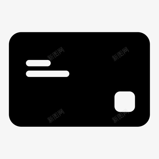 信用卡芯片卡借记卡图标svg_新图网 https://ixintu.com 信用卡 借记卡 芯片卡