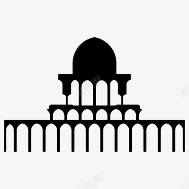 宫殿拱门建筑图标图标