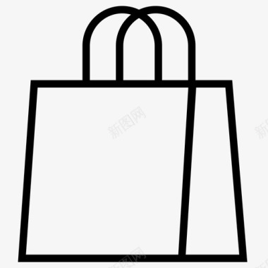 购物袋电子商务电子商务图标系列图标