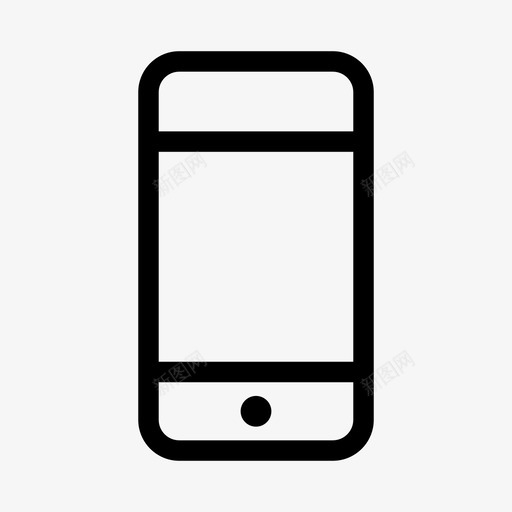 iphone手机设备图标svg_新图网 https://ixintu.com iphone 手机 智能手机 简约型 设备