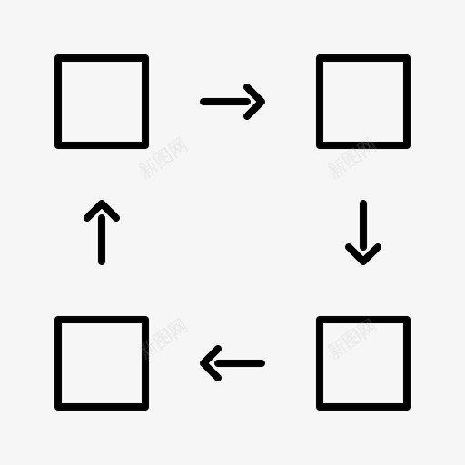 迭代循环其他图标svg_新图网 https://ixintu.com 其他 循环 迭代