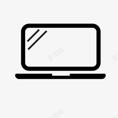 笔记本电脑便携式屏幕图标图标