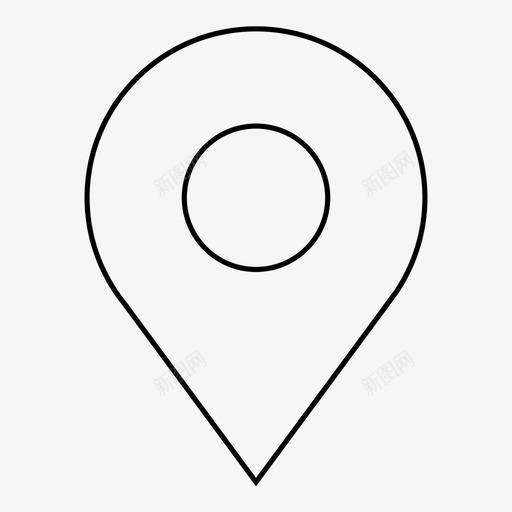 pingps位置图标svg_新图网 https://ixintu.com gps pin 位置 地图 标记