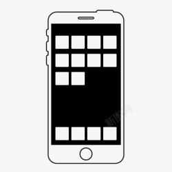 iphone主移动主屏幕应用程序主屏幕图标高清图片