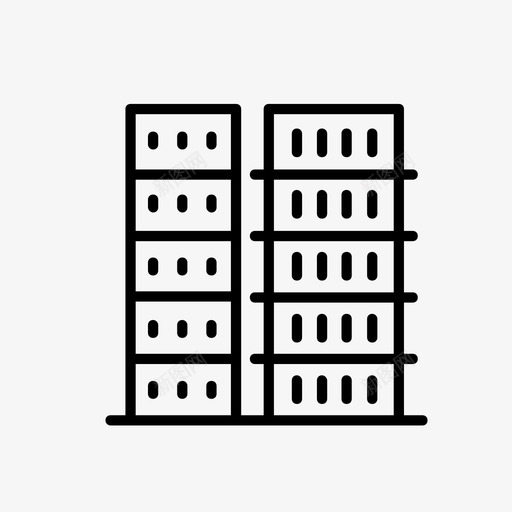 建筑亚洲人公寓图标svg_新图网 https://ixintu.com 亚洲人 公寓 办公室 单位 建筑