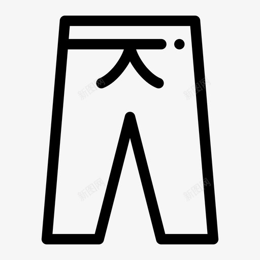 训练裤衣服牛仔裤图标svg_新图网 https://ixintu.com 牛仔裤 衣服 训练裤 长裤