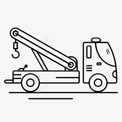 拖车运输卡车图标svg_新图网 https://ixintu.com 卡车 拖车 运输