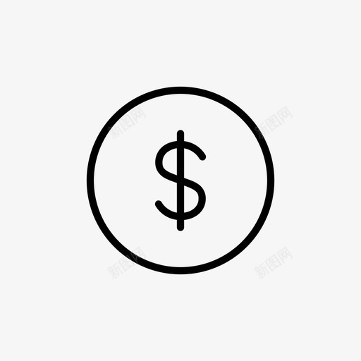 美元货币混合图标svg_新图网 https://ixintu.com 混合 美元 货币