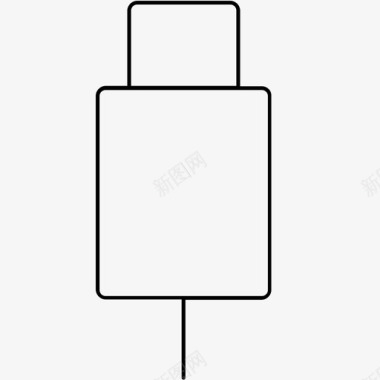 usb线连接器插头图标图标