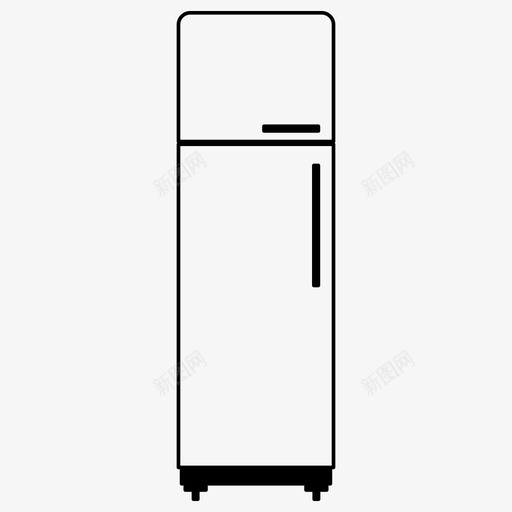 冰箱家房子图标svg_新图网 https://ixintu.com 冰箱 厨房 家 房子