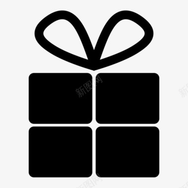 礼品礼品包装包裹图标图标