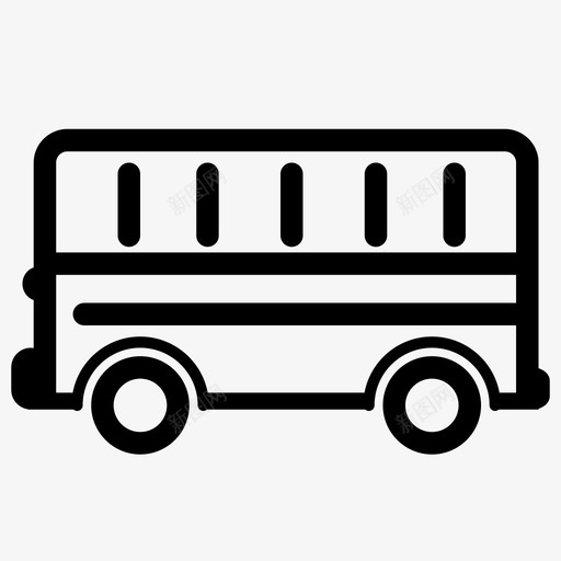 公共汽车大型车辆旅游图标svg_新图网 https://ixintu.com 交通 公共汽车 大型车辆 旅游