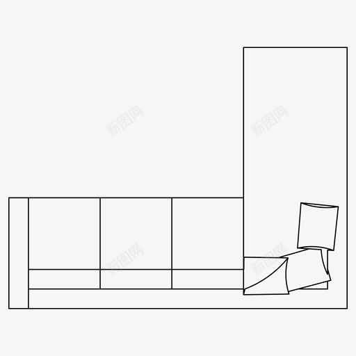 沙发家具房子图标svg_新图网 https://ixintu.com 客厅 家 家具 房子 沙发